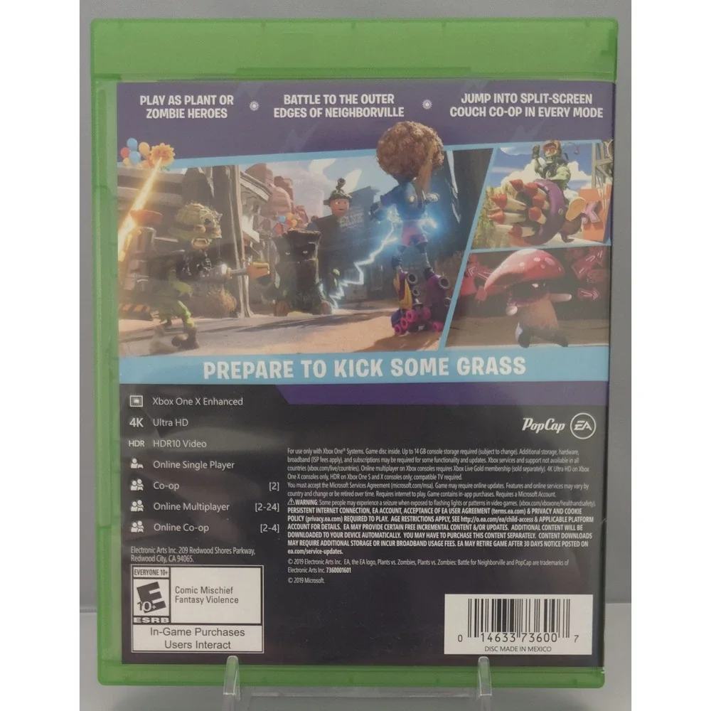 Plants vs. Zombies: Battle for Neighborville Xbox One Game - NTSC-U 4K HDR
